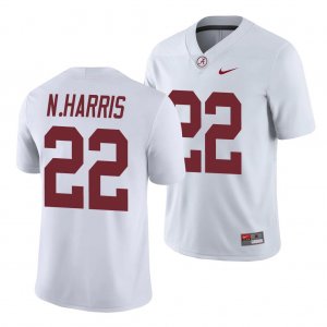 Men's Alabama Crimson Tide #22 Najee Harris White Game NCAA College Football Jersey 2403GTNQ4